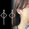Geometric Square Earrings Square Bead Earrings for Girls