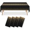 Disposable Table Cover Dotted Table Runner Design Waterproof Oilproof Tablecloths For Rectangle Tables Reusable