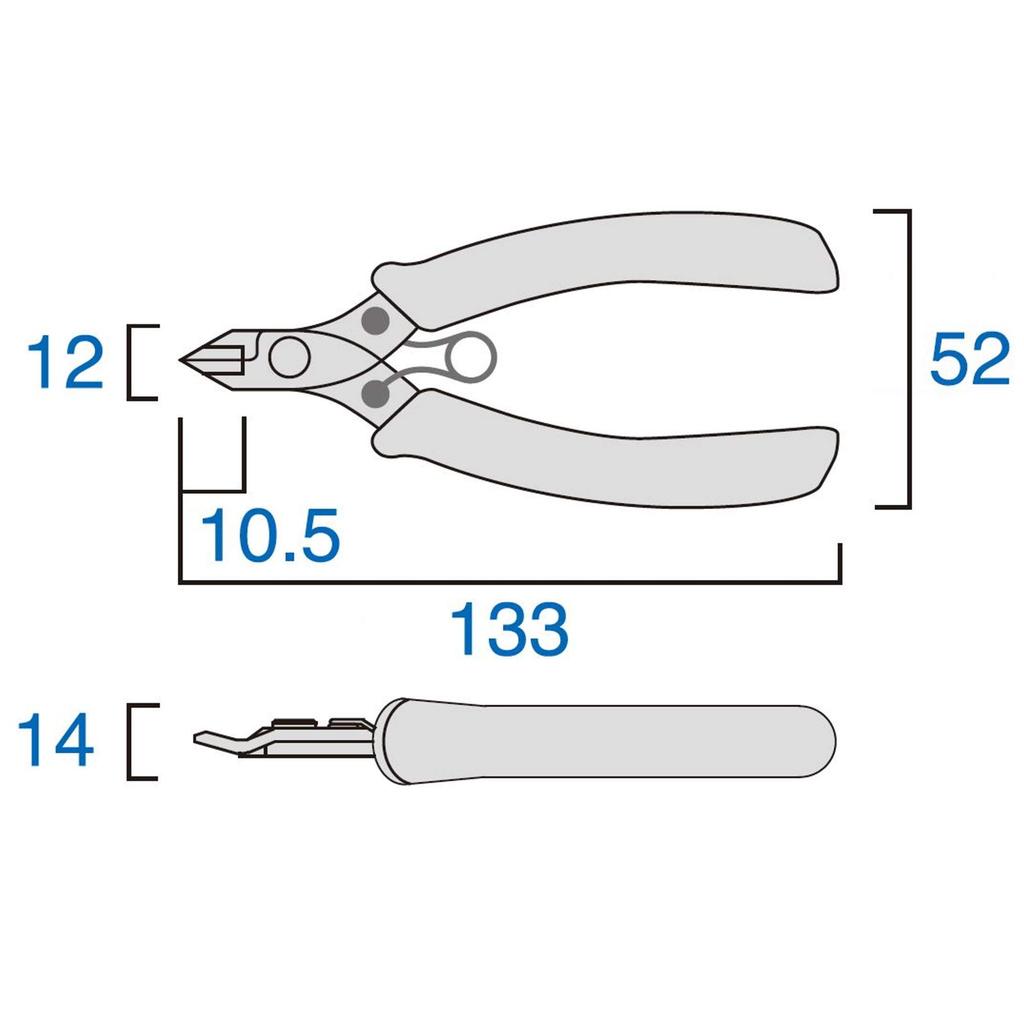 Fujiya Stainless Steel Nippers, 125mm, HP855-125