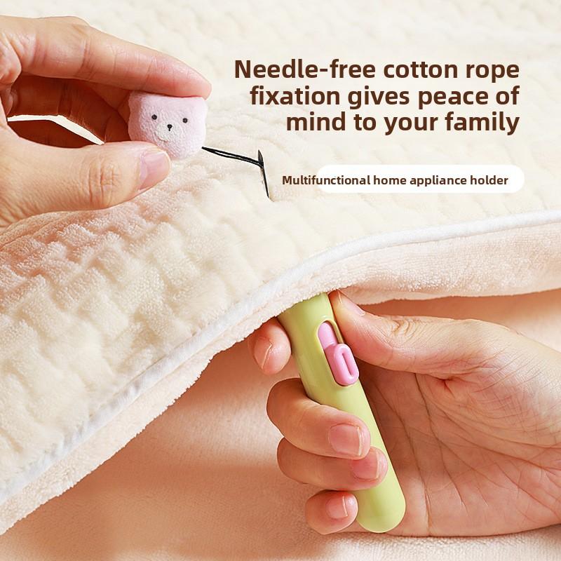 Зимний фиксатор одеяла, Безыгольный противоскользящий пододеяльник, Невидимый противоскользящий пододеяльник, Бесследная фиксация хлопкового одеяла и простыни