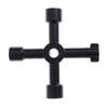 1PCS New Black Universal Triangle Key for Train Electrical Elevator Cabinet Valve Cross Key