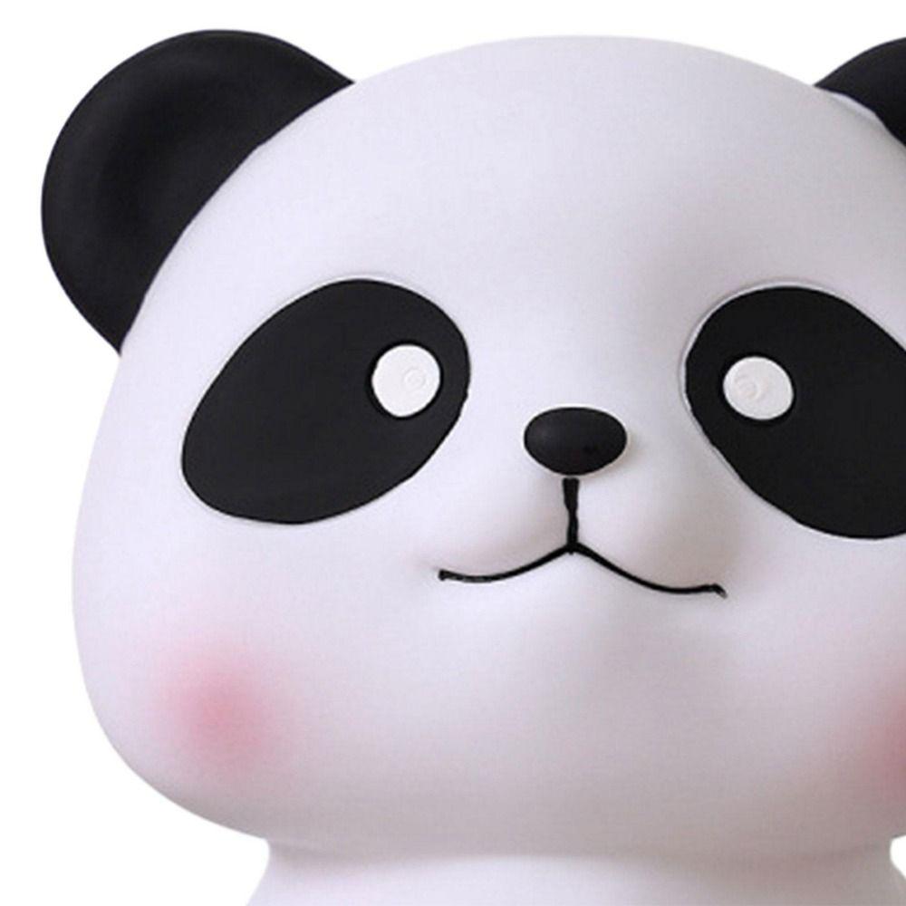 Cartoon Panda Piggy Bank Unbreakable Animals Ornaments Sitting Panda Saving Box  Desktop
