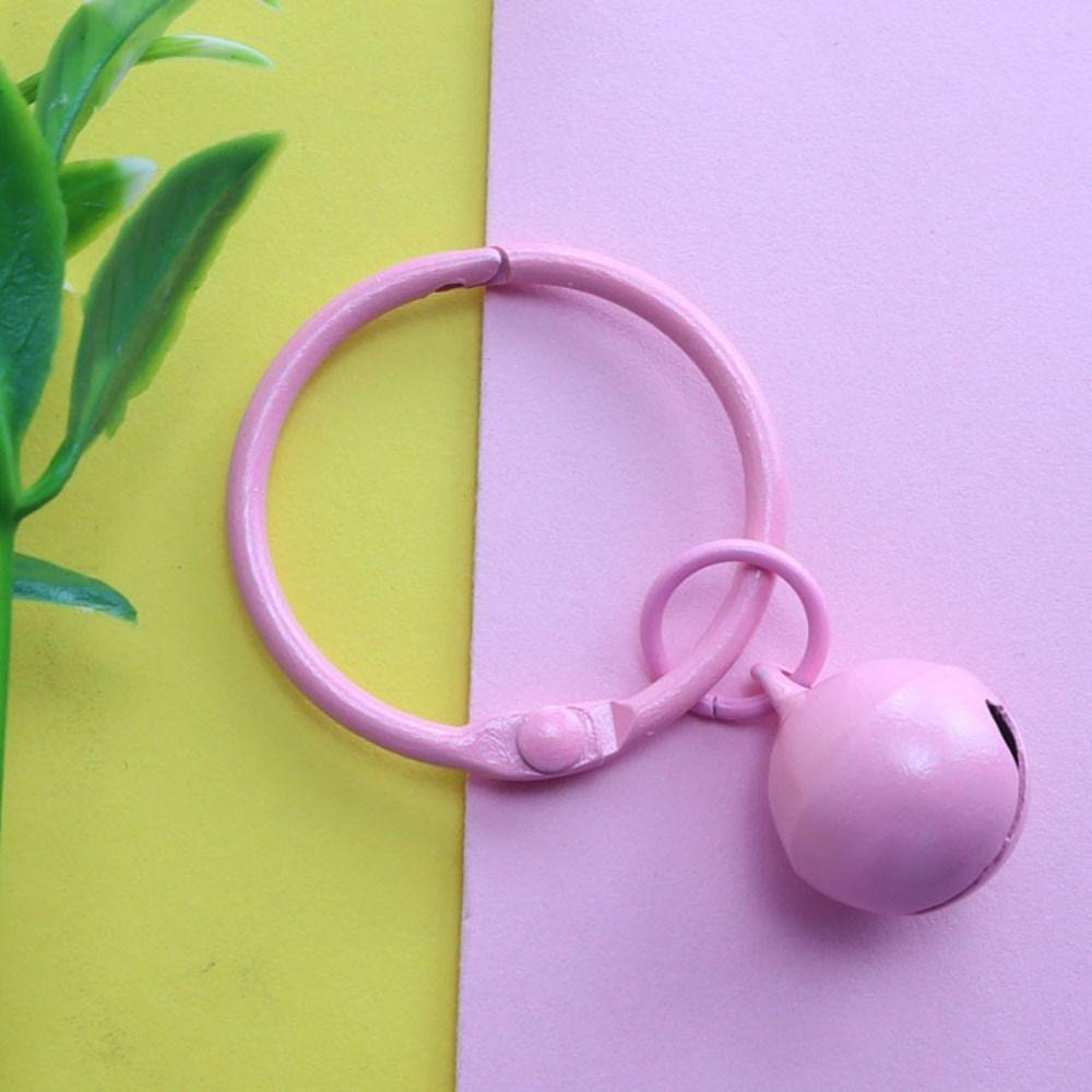 Cute Candy Colors Metal Bells Handmade Colorful Jingle Bell DIY Keychain Pendants Accessories for Decoration