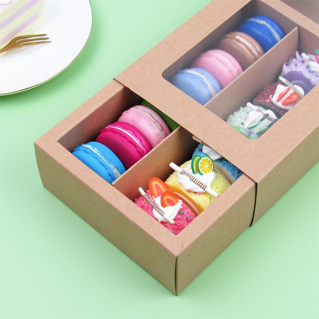 Cupcake Biscuits Package Box Party Single Use Portable Transparent Cakes Dessert Pastry Packing Case Home Bakery Kitchen
