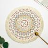 Romantic Bohemian Placemats Round Coaster Cotton Pad Heat Insulation Mat  Wedding Table Decor