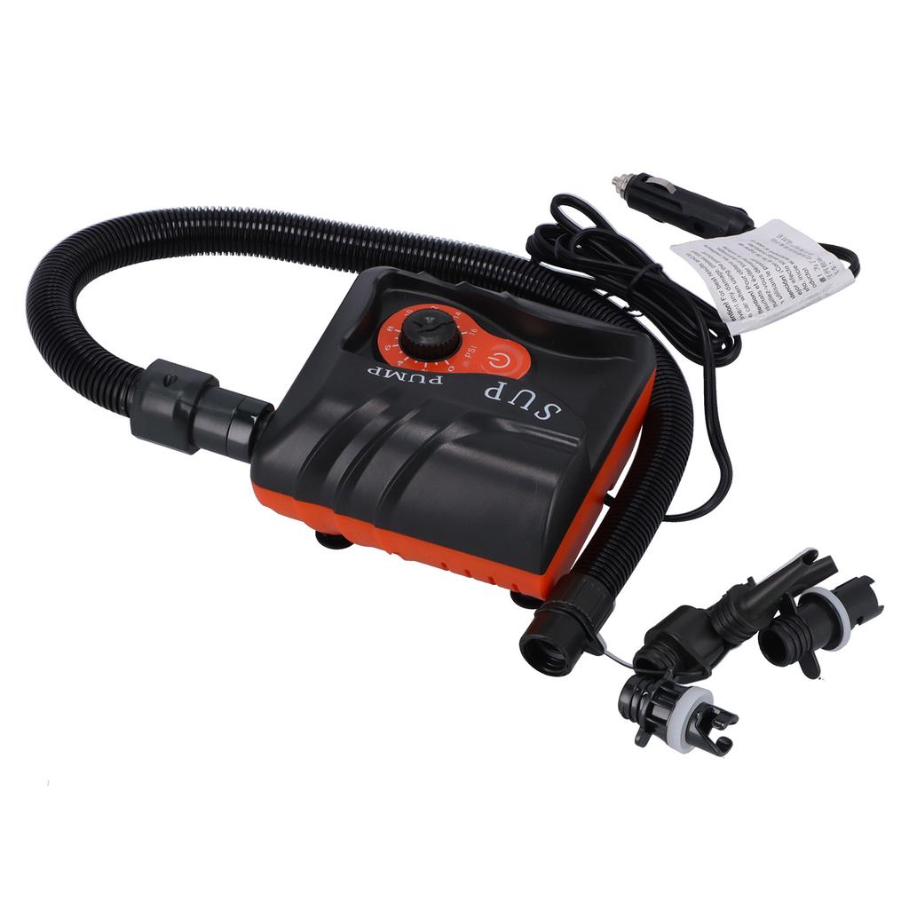 Электрический воздушный насос с автоматическим выключением, весло, резиновая лодка, каяк, интеллектуальный насос для накачивания 12 В 16 фунтов на кв. дюйм