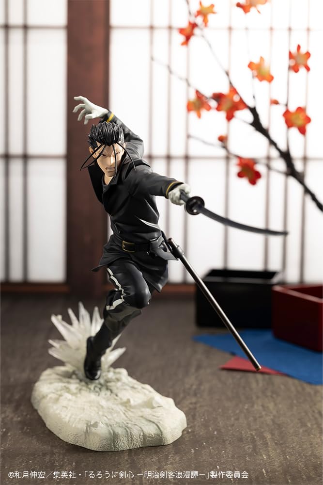 Kotobukiya Телевизионный аниме-мечник Kenshin Romantic ARTFX J Хадзимэ Сайто масштабная ПВХ окрашенная готовая фигурка "Rurouni -Meiji Story" 1/8