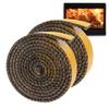 1 Roll of Fireplace Tape Seal Rope Gasket Self Adhesive Prevent Smoke Leakage Accidents High Temperature Resistant Wood Stove Flat Gasket Tape