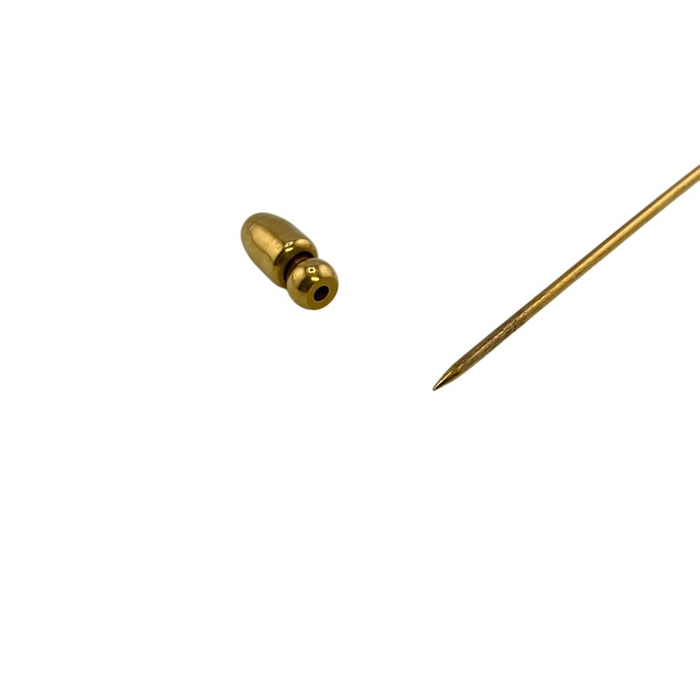 Chanel PinBrooch Vintage 1058 COCO Mark Metal Brooch Gold Metal Unisex Used