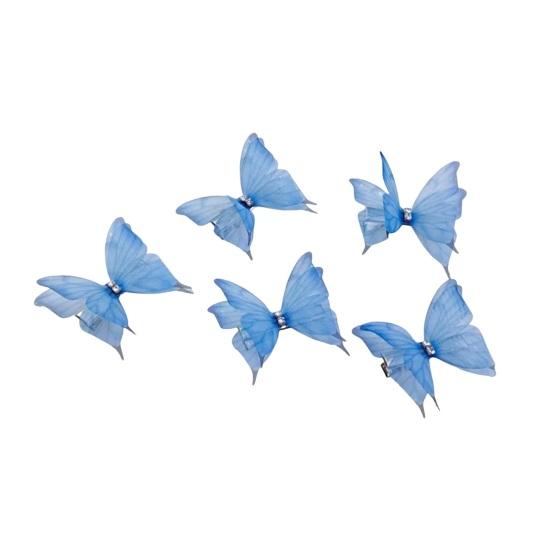 Yousheng 5 шт., заколки для волос с декором в виде бабочек для девочек, двухсторонние заколки для волос с 3D-дизайном в виде бабочек, противоскользящие заколки для волос, инструмент для укладки волос