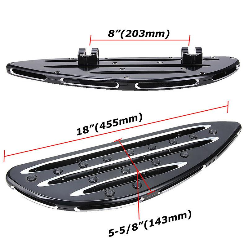 2Pcs Motorcycle Foot Rests CNC Aluminum Alloy Front Rear Pedals Fit For Harley Glide Travel Road King Motorcycle Accessories