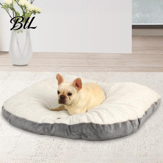 Breathable Pet Bed Dog Mat Double-sided Cat Sleeping Pad Cushion with Removable Washable Cover Supportive Bedding for Floor Crate Easy Care