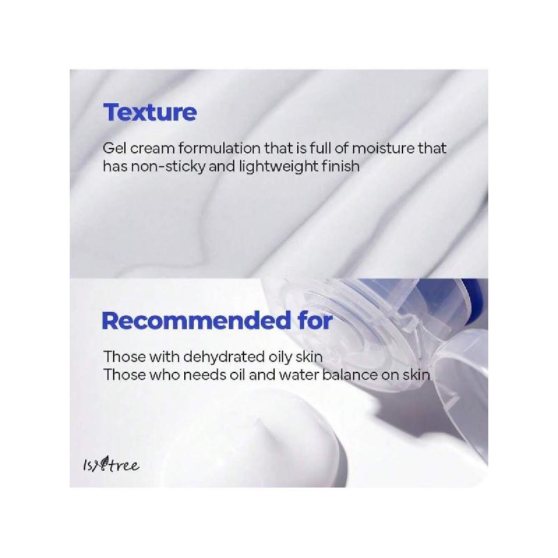Isntree Hyaluronic Acid Aqua Gel Cream 100мл | Корейский уход за кожей | Легкий увлажняющий гель | Быстро впитывающийся увлажняющий крем