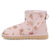 UGG Классический Мини Цветочный Фольга Розовый Красный Флисовая Подкладка Женский 1118163-SLPN