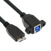 Кабель cablecc 5 Гбит/с USB гнездо - USB штекер для и передачи данных с камеры 3.0 Type-B 3.0 Micro-B Удлинительный, 30 см, Диски, SSD,