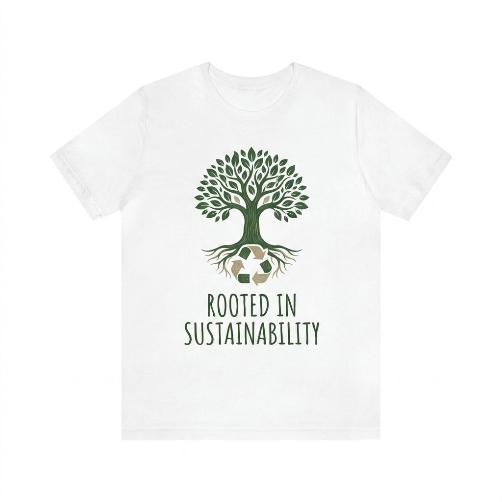 Rooted In Sustainability T-Shirt Eco Friendly Nature Lover Tree Of Life Gift
