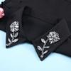 Diamond Fake Collar Shirt Women False Collar Blouse Woman Fake Jeans Detachable Half Shirt Collar Remoable Faux Col Tie