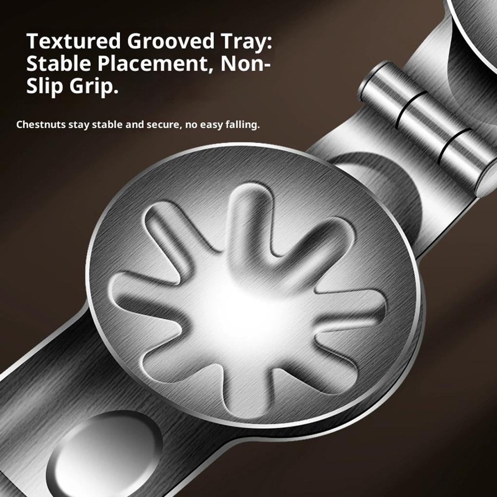 New Chestnut Clip Stainless Steel Shell Opener Nut Cracker Sheller Household Chestnut Peeling Walnut Pliers Cutter Kitchen Tools