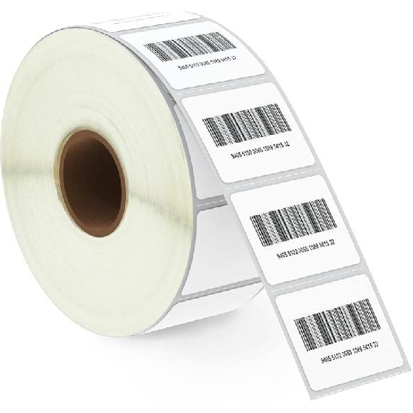 BETCKEY - 1.25" X 1" (32 Mm X 25 Mm) Barcode & Address Labels Compatible with Zebra & More Label Printer,Premium Adhesive & Perforated [10 Rolls,