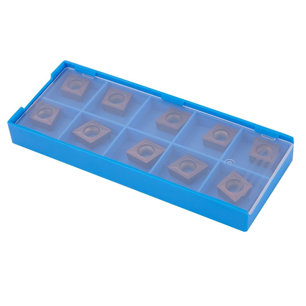 AU 10 шт. Сменные твердосплавные пластины CCMT09T304 VP15TF CCMT 09 T3/CCMT32.51 Набор пластин