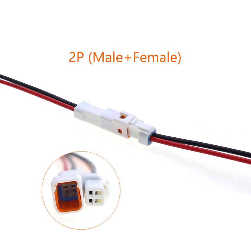 YuXi JST JWPF Automobile Car Waterproof Connector 2/3/4/6/8Pin Male Female Harness Plug Socket With 20cm Wire