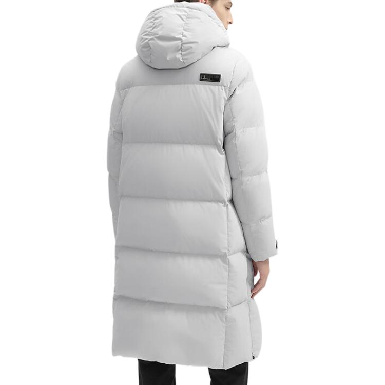 FILA WHITE Down Jacket Men's Orchid Blue Gray F11M443908F-GY