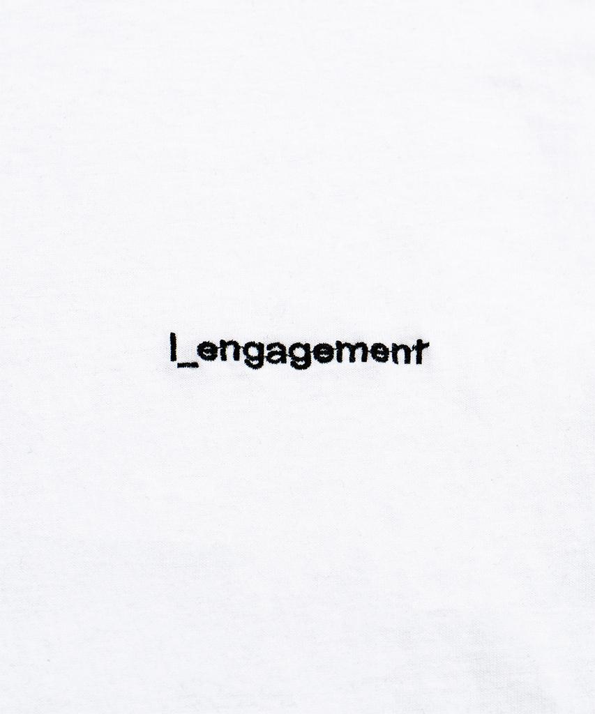 LENGAGEMENT Классическая футболка с коротким рукавом и логотипом [Белый]