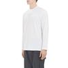 adidas Men's Y-3 Round Neck Pullover Logo Long Sleeves White T-Shirt FN3362