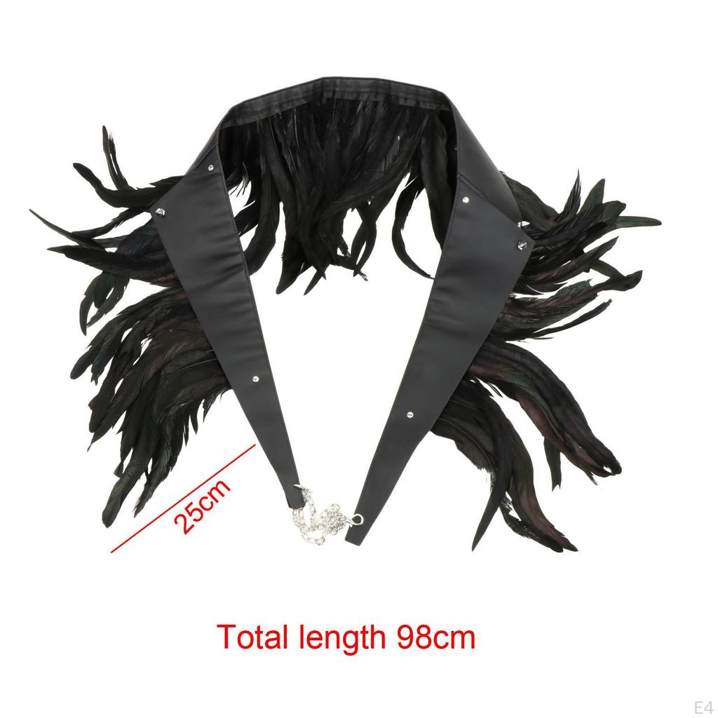 Косплей шаль из искусственного пера накидка для карнавального выступления