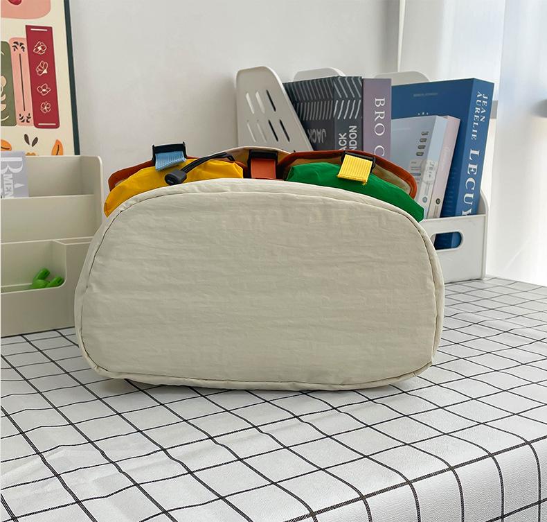 Рюкзак в стиле колорблок - Женская сумка на двойном плече для студентов, модная и вместительная для школы и колледжа