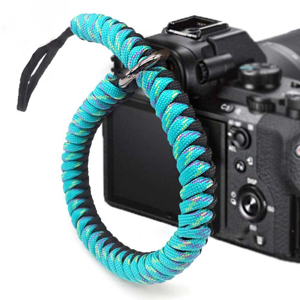 Anti-lost Braided Bracelet Wrist Strap Survival Paracord Outdoor Climbing Rope Camera Wrist Strap