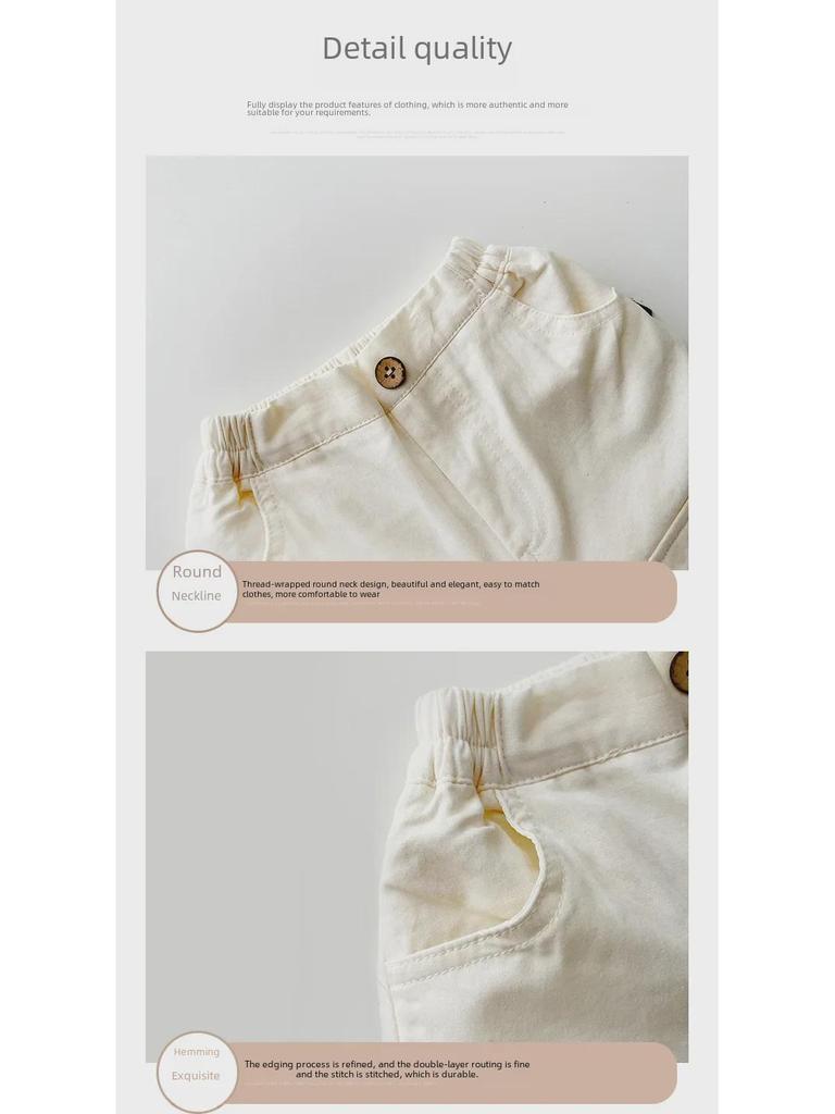 Boys' Korean-Style Casual Pants - Lightweight Spring & Autumn Baby Trousers