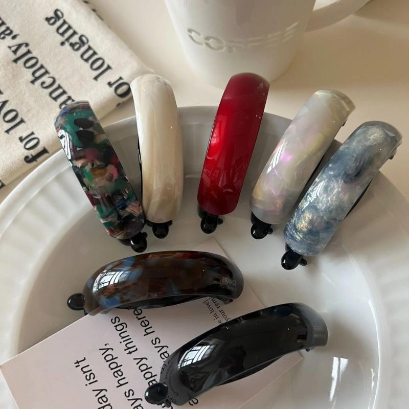 Ацетатная заколка-банан, заколка-твист, корейская новая заколка для хвостика, простая большая нескользящая заколка для волос, головной убор, аксессуары для волос для девочек и женщин