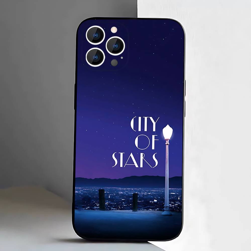 Чехол для телефона с фильмом Ла-Ла Лэнд для iPhone 17,16,15,14,13,12,11,Pro,XS,Max,XR,Plus,E,SE4,Mini Черный Мягкий Чехол