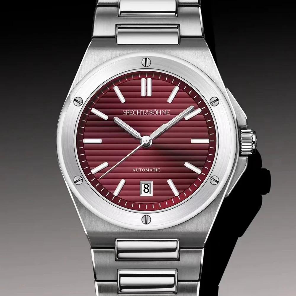 Новые креативные механические часы 40 мм для мужчин со светящимся сапфировым кристаллом из нержавеющей стали, водонепроницаемые relogio masculino