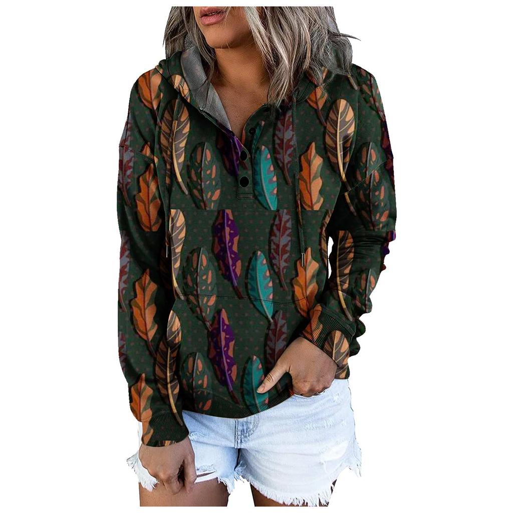 Рубашки с длинным рукавом для женщин, легкие свободные повседневные пуловеры с капюшоном и принтом, веревочные топы с круглым вырезом