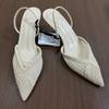 Fashion Brand Hollow Out Woven High Heels Women Summer Sandals Pointed Toe Breathable Light White Wedding Party Office Lady Dress Shoes