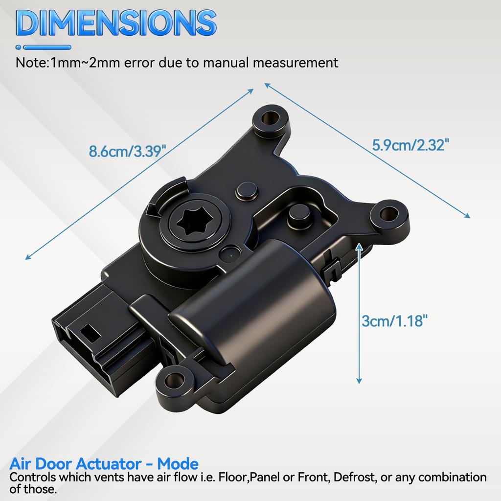Привод управления заслонкой смешивания воздуха отопителя HVAC для A3 A4 Q2 TT Seat Ateca Leon Skoda Karoq Octavia VW Arteon Golf Passat Tiguan Touran 5Q0907511A