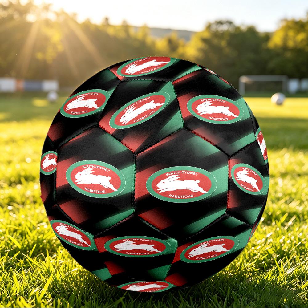 South Sydney Rabbitohs Size 5 Sports Training Ball Shock Absorbing Durable Ball For Match Daily Practice Outdoor Activities