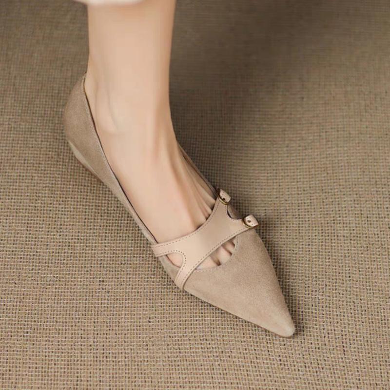 Мода 2025 Новая весна Винтажные женские туфли Мэри Джейн с острым носком Модные туфли на неглубоком толстом каблуке для свадебной вечеринки Туфли-лодочки на высоком каблуке