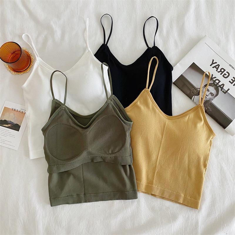 V-образный вырез Slim Fit однотонный топ для летней многослойной одежды или верхней одежды