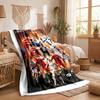 Cristiano Ronaldo Theme Fleece Blanket Cozy Soft Plush Blanket For Bedroom Couch Travel