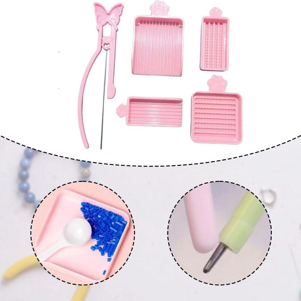 3/4/5Pcs/Set DIY Handmade Fuse Bead Single Needle Tweezer Beading Tool Kit  Handmade Beads Toy