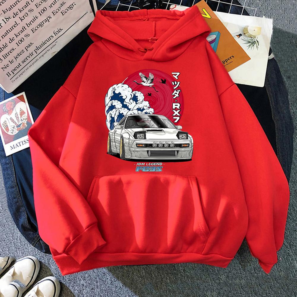 Initial D Hoodie Wo Unisex Unisex Long Sleeve Streetwear for Nippon Crewneck Sweatshirts Tops Y2k Oversized Hoody Japanese Anime Print