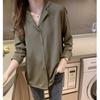 Белая рубашка, женская свободная шифоновая рубашка, рубашка на пуговицах с длинными рукавами, блузка, женская рубашка с отложным воротником, OL стиль, Blusas Ropa De Mujer