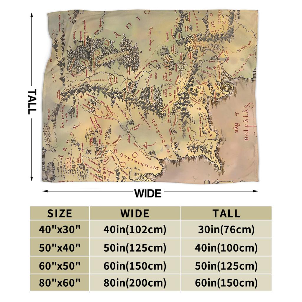 Soft Blanket Travel L-Lords Of The R-Rings Throw Blanket Flannel Bedspread For Living Room Novelty Sofa Bed Cover