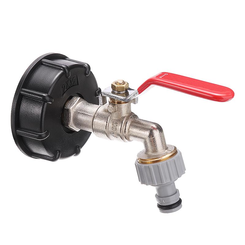 Адаптер IBC S60 X6 с латунным соплом для воды 1/2 для дождевой бочки и резервуаров для дождевой воды