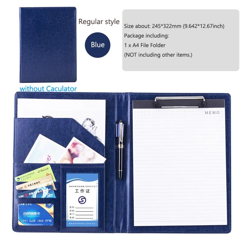 Папка-регистратор Padfolio Man PU Padfolio формата A4, портфель, держатель для деловых документов, металлический планшет, органайзер для документов, офис