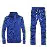 Fitness Men Cardigan 2 Piece Suits Solid Color Slim Fit Sport Suits Plus Size M-5XL