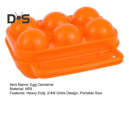 Портативный контейнер для яиц, прочный, 2/4/6 сеток, ящик для хранения яиц, кухонный, для кемпинга, пикника, складной, держатель для переноски, держатель для переноски